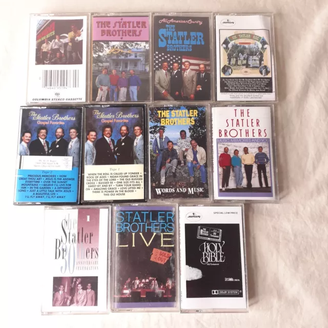 THE STATLER BROTHERS Lot of 11 Cassette Tapes Vintage Country gospel ...