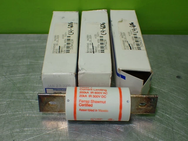 Euc-3 Ferraz Shawmut A4J175 Amptrap Fuses. 175Amp 600Vac Or Less