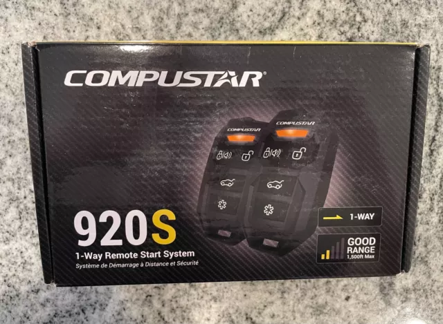 Compustar CS920-S (920S) 1-way Remote Start and Keyless Entry System with 1000-f
