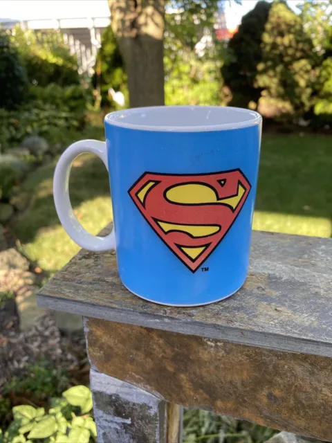 Superman Coffee Mug Cup Blue 12 Oz TM & DC Comics