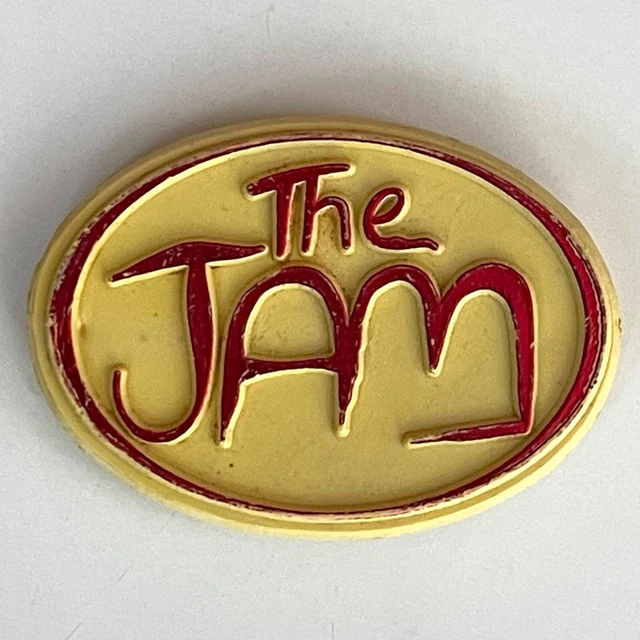 VINTAGE EARLY 1980'S THE JAM band pin plastic Banbury badge button Paul ...
