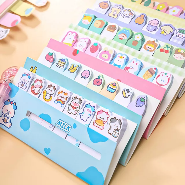 120 Sheets Kawaii Animal Sticky Note Classified Index Sticker Label Bookmark'LN