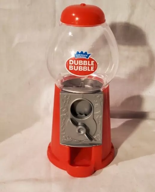 Dubble Bubble Plastic Bubble Gum Machine Novelty Toy 6.5''