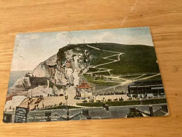 Capstone Hill and Victoria Pavilion, Ilfracombe, England, Early Postcard, Unused