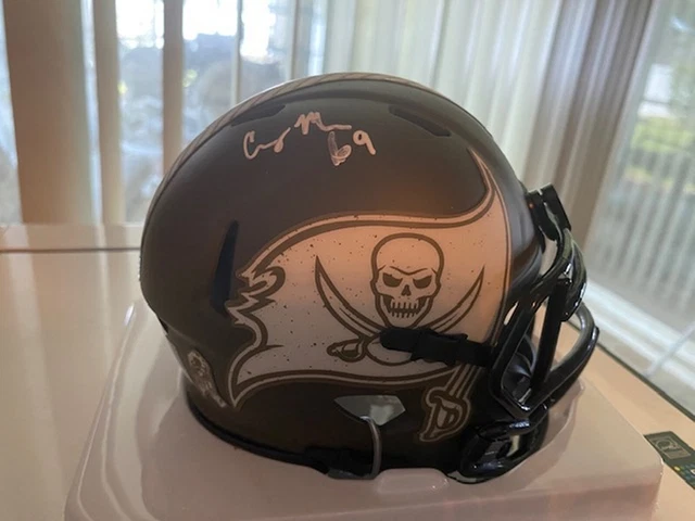 Cody Mauch Signed Tampa Bay Buccaneers Salute To Service Mini Helmet Jsa Coa