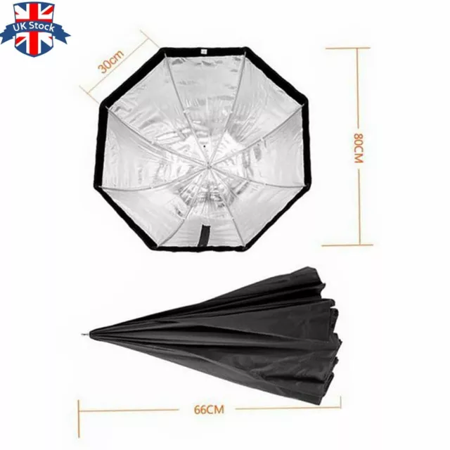 UK Godox 80cm UBW Octagon Umbrella Softbox for Speedlite Studio Flash Speedlight