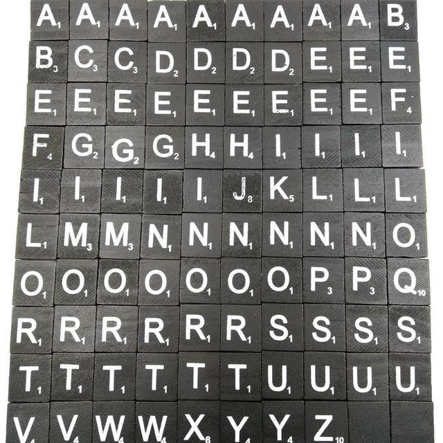MUXHEL 1000 Pezzi Lettere Scrabble In Legno Di Faggio, Piastrelle Con Lettere E Numeri Per Giochi Da Tavolo E Fai Da Te, 20x18x4 Mm
