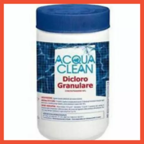 Cloro Dicloro Granulare 56% per Acqua Piscina 1 KG Rapido Shock