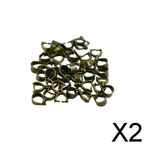 2X 20 Pièces Pinch Connecteur Connecteur Connecteurs Bricolage Bijoux Bronze