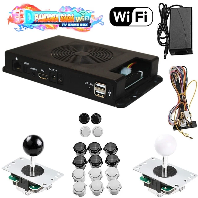 2D/3D Pandora SAGA Wifi TV Game Box 2-Players Retro Arcade Full Download Games D