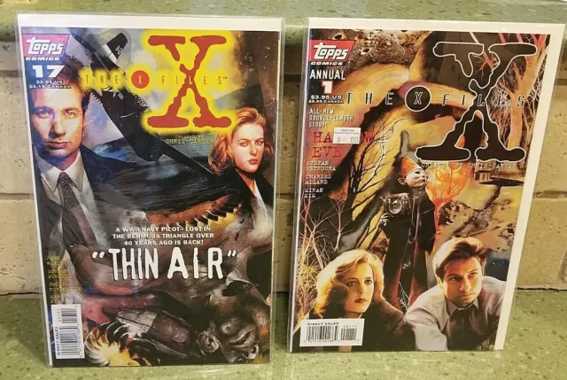 THE X FILES COMIC BOOKS #1 ANNUAL & #17 (1995) Topps Sci-Fi lot TV Series