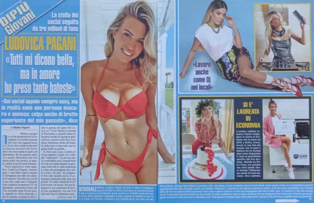 Italian Clipping Ritaglio 2022 LUDOVICA PAGANI tutti mi dicono bella 3 PAGINE