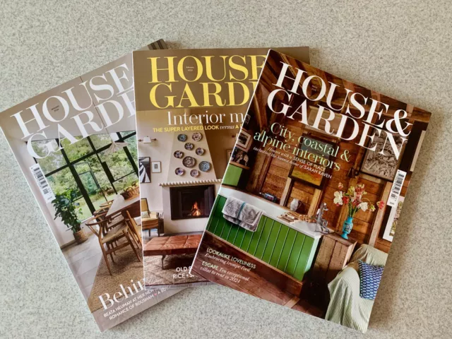 3 x House & Garden Magazine : 2024 Jan / Feb / March : VGC
