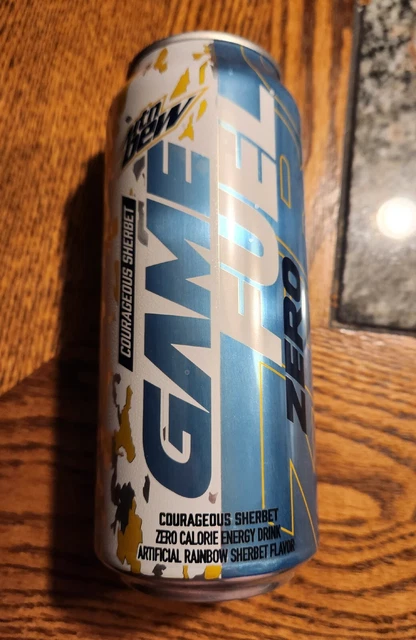 Mountain Dew Game Fuel Zero Courageous Sherbet 16oz Full Can Discontinued
