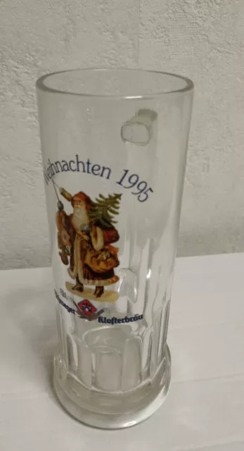 Bierkrug 0,5 l Weihnachten 1995 Eschweger Klosterbräu Glaskrug Sammler