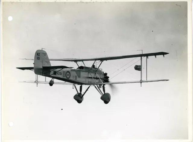 Vickers Vildebeest III NZ101 RNZAF - Original old The Aeroplane print #2228