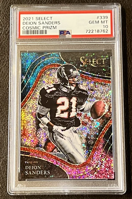 2021 Select Deion Sanders Cosmic Prizm Field Level SSP PSA 10 Gem Mint HOF