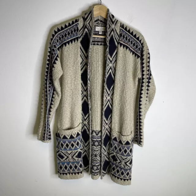 Lucky Brand Aztec Southwestern Cardigan Sweater Size 3X Shawl