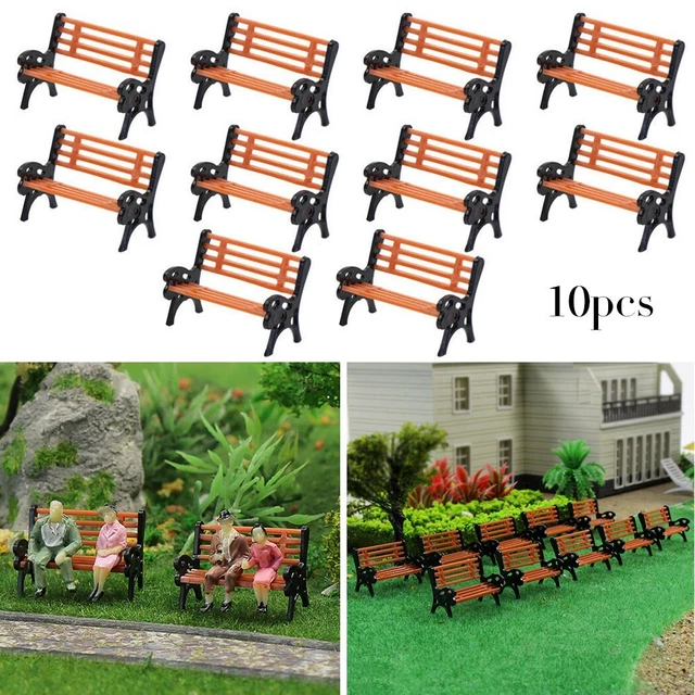 Lot De 24 Parterres De Fleurs Pour Modélisme HO 1:87 - Blanc, Pré-assemblé - Neuf