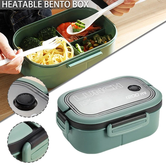 Caja de almuerzo portátil de dos capas a prueba de fugas Bento caja Reino Unido