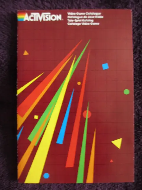 Catalogue Depliant D'epoque Atari Activision 1983