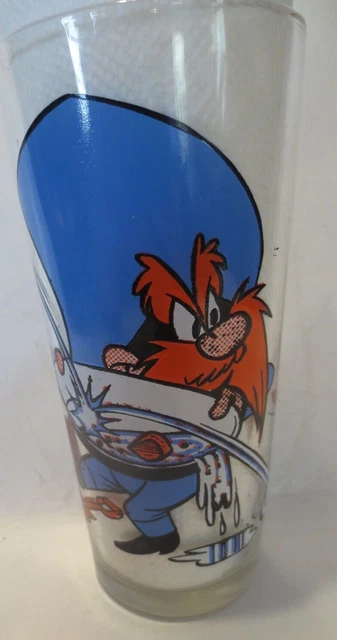 Yosemite Sam Speedy Gonzales 1976 Pepsi Collector Series Glass Warner Bros