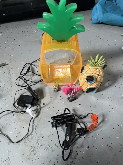 2 Gallon Pineapple Fish Tank for Betta fish with Heater And accessories