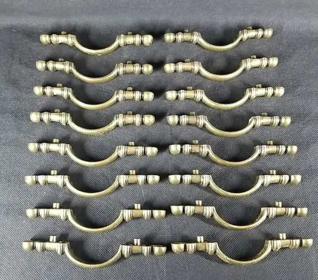 16 Amerock 3" CC Oil Rubbed Bronze Brass Pull Handle Lot Vintage Used Nice