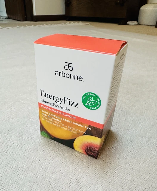 ARBONNE CAFFEINE FREE MangoPeach Energy Fizz 30 Sticks RRP £59 £24.99 PicClick UK