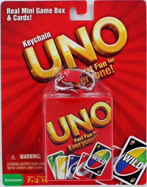 Mini uno cards keychain sale