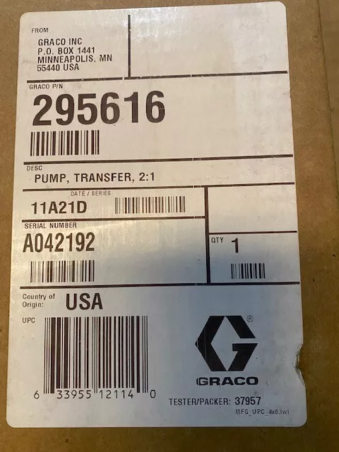 Graco T2 Transfer Pump - Part# 295616