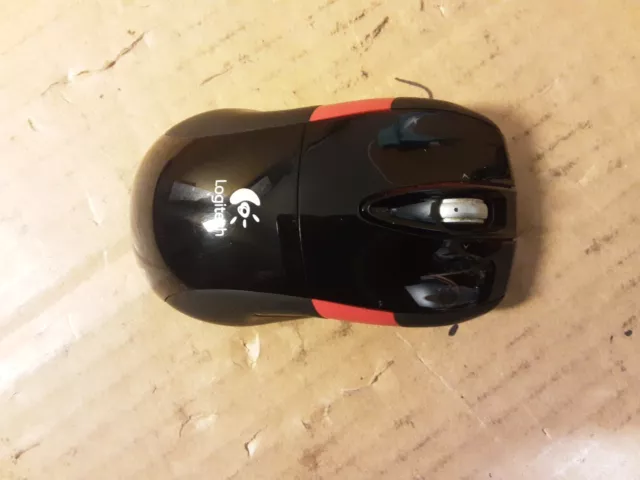 Logitech Wireless Mouse M525 red Unifying computer pc laptop mice WITH RECIEVER 2