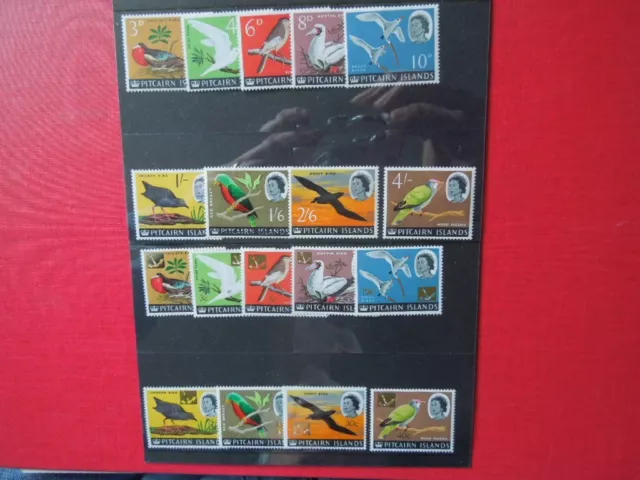 G4892  Pitcairn Islands  1964 +1967 Birds From  Sets  Mnh