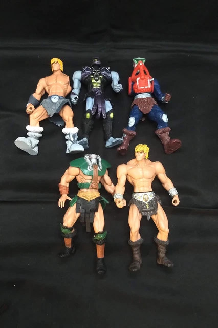 Lot of 5 He-Man & Masters of the Universe 200x MOTU Mattel for parts or repair