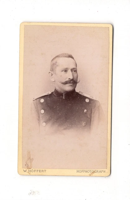 CDV Foto Soldat - Berlin 1880er