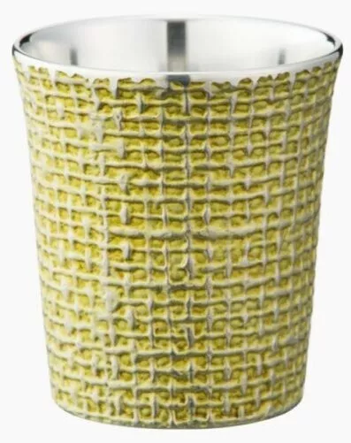 Osaka Suzuki Guinomi Miyuki Sake Cup Yellow Tin