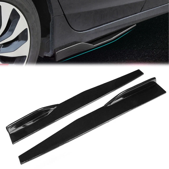 Front Side Skirt Extension Rocker Splitters Wings Canard Diffuser Universal Blk
