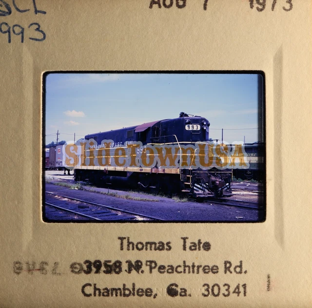 Vtg 1973 Train Slide 993 SCL Seaboard Coast Line Railroad X3M016 2