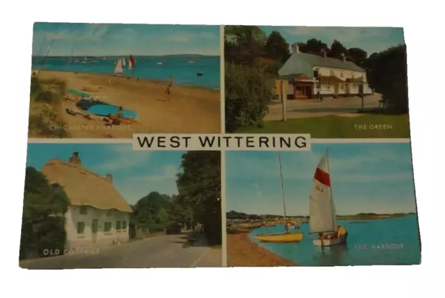 West Wittering, 1981 Vintage Colour Mulitview Postcard. West Sussex