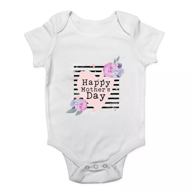 Happy Mother's Day Baby Grow Vest Bodysuit Boys Girls