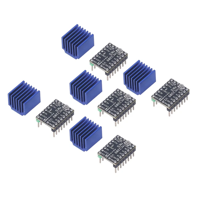 Motortreiber-Kühlkörper-Kit Ultra Silent TMC2209 5 Sätze