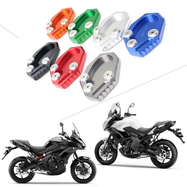 Sidestand Kickstand Extension Side Stand Plate Pad Fit For VERSYS 650 KLX250 UK