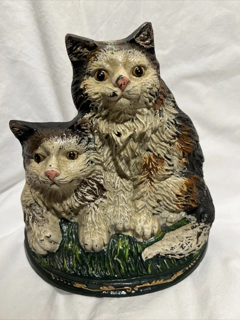 Cast Iron Cats Doorstop