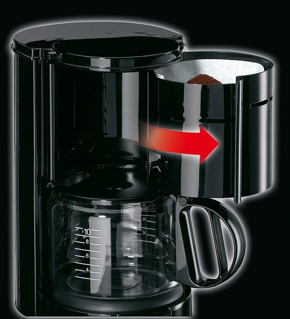 Braun KF 47/1 Aromaster Classic schwarz Filterkaffeemaschine 1000 Watt 10 Tassen 5