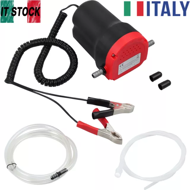 Pompa Estrattore Aspira Olio Motore Gasolio 12V 60Watt 1L/min Pompe con Tubo