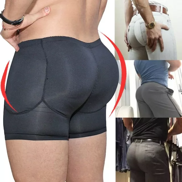 Mens Butt *Hip Lifter Enhancer Briefs Padded Boxer Underwear Skinny Panty  Shaper