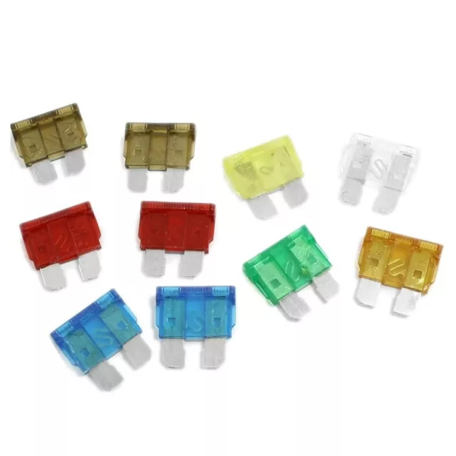 10 Pcs Multi Color Auto Car ATC Blade Fuses 5A 7.5A 10A 15A 20A 25A 30A S7D1