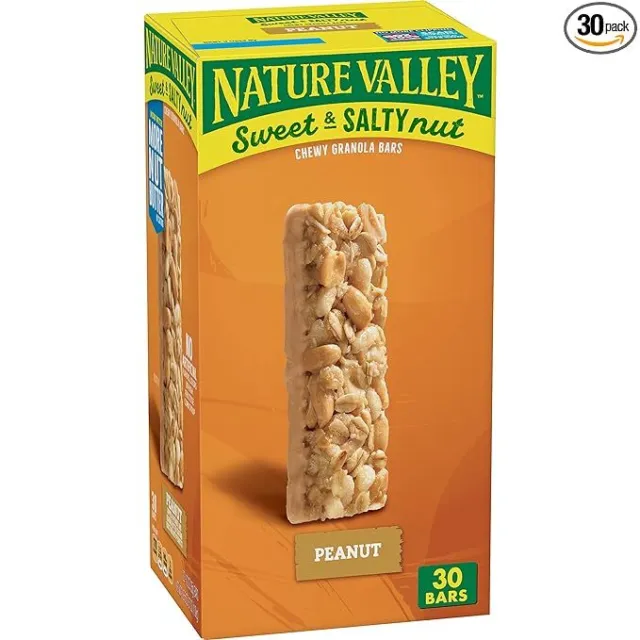 Nature Valley Sweet and Salty Granola Bars, Peanut, 30 ct