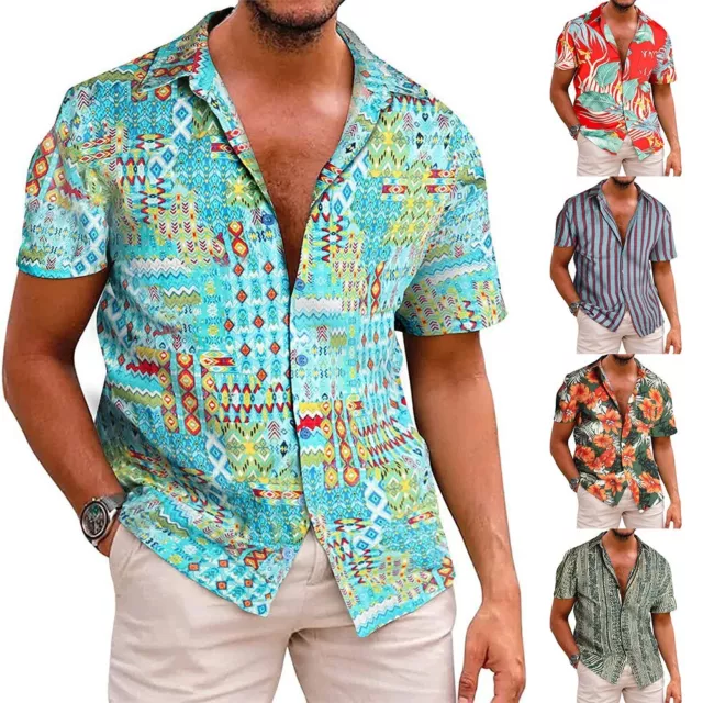 Trendiges hawaiianisches Herrenhemd mit Knopfleiste Design für Sommerpartys