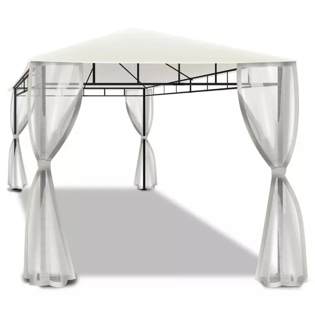 Kios - Gazebo da giardino 3x4 mt in ferro con 4 zanzariere. Gazebo